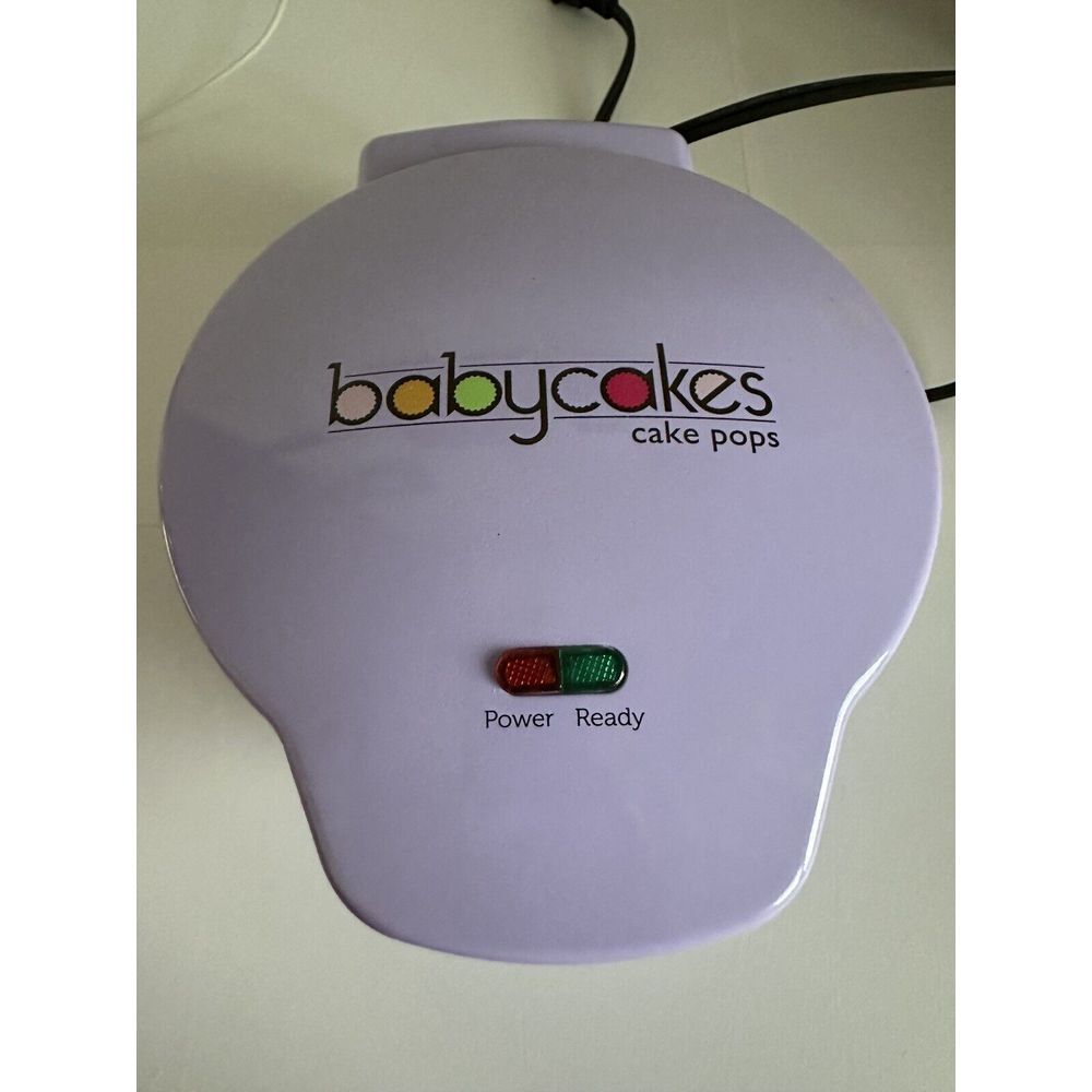 Babycakes Donut Maker Mini Donut Maker - Nonstick Surface, Purple. TESTED, WORKS